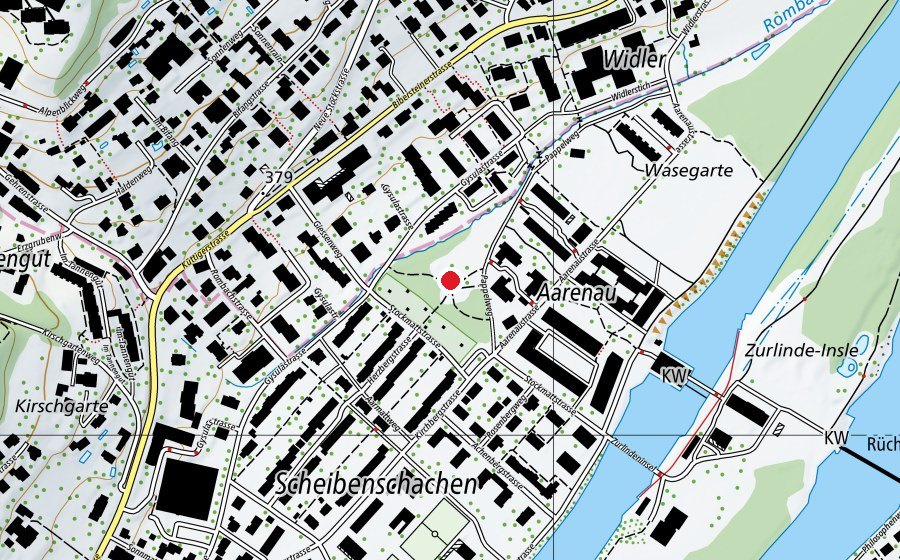 Map showing the location of Spielplatz Pappelweg (Playground)