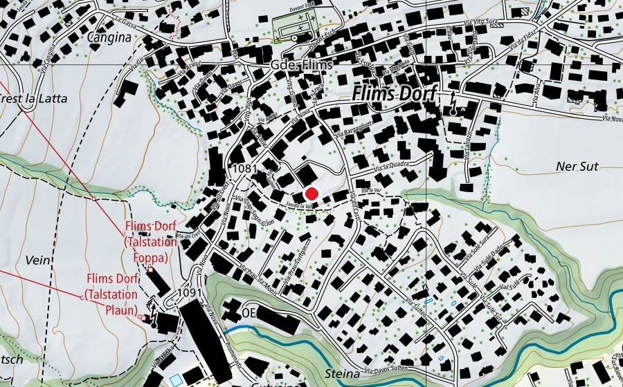 Carte indiquant l’emplacement de Spielplatz Pumptrack (Place de jeux)