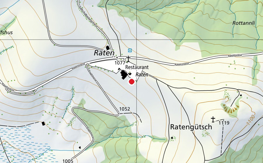 Mappa con la posizione di Spielplatz Raten Oberägeri (Parco giochi)