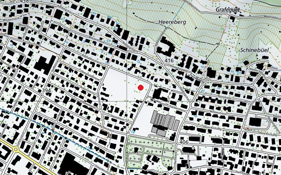 Mappa con la posizione di Spielplatz Rebhalde (Parco giochi)