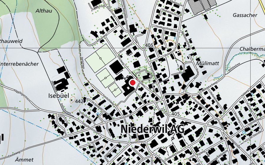 Mappa con la posizione di Spielplatz Riedmatt 2 (Parco giochi)