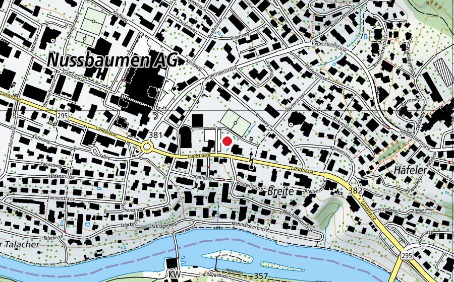 Carte indiquant l’emplacement de Spielplatz Rumpel Pflotsch (Place de jeux)