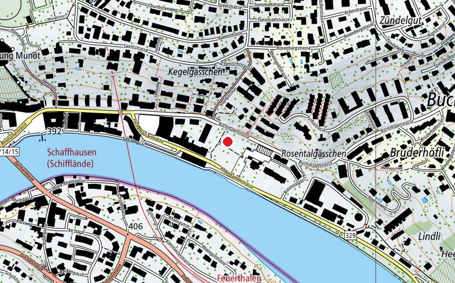 Map showing the location of Spielplatz Schauweckergut (Playground)