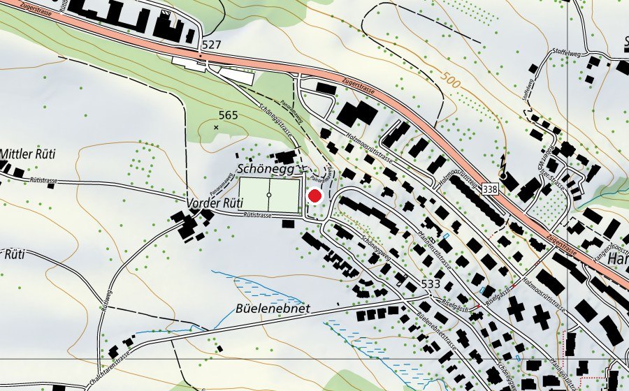 Mappa con la posizione di Spielplatz Schönegg (Parco giochi)
