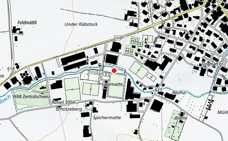 Karte mit dem Standort von Spielplatz Schützeberg (Spielplatz)
