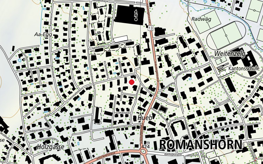 Map showing the location of Spielplatz Sonnenring (Playground)