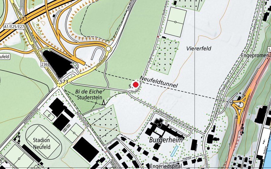 Karte mit dem Standort von Spielplatz Studerstein (Spielplatz)