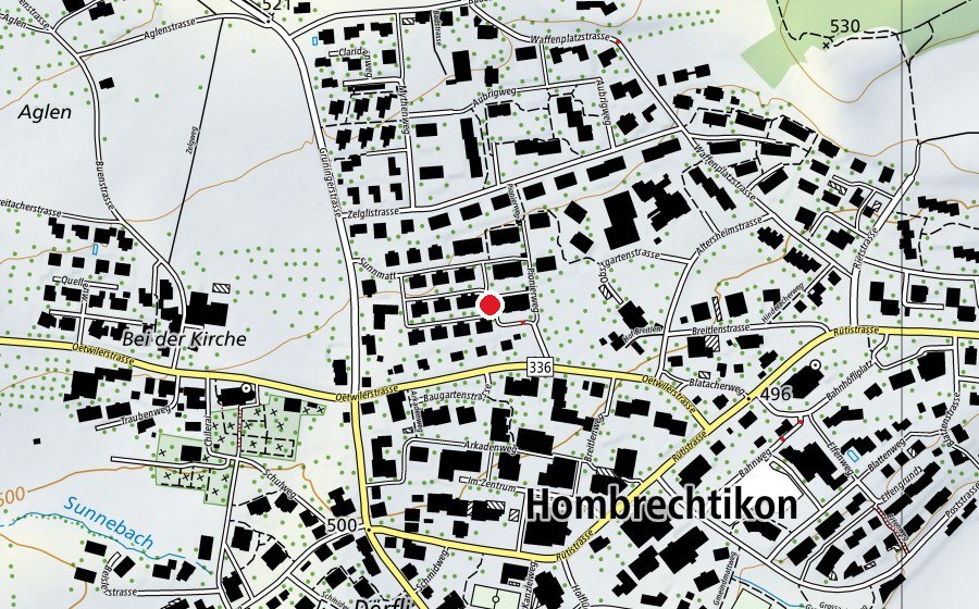 Carte indiquant l’emplacement de Spielplatz Sunnmatt (Place de jeux)