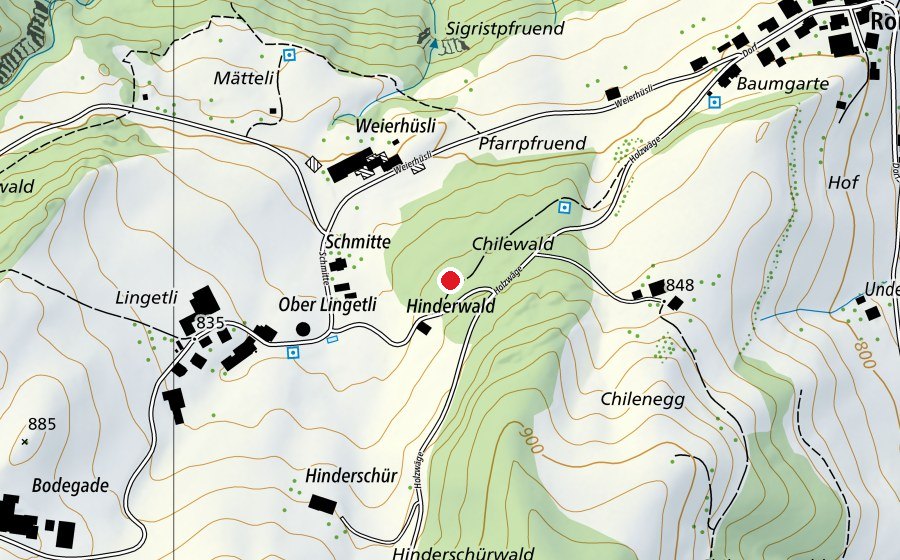 Mappa con la posizione di Spielwelt Talherrenburg (Parco giochi)
