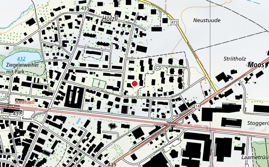 Mappa con la posizione di Spielwiese (Parco giochi)