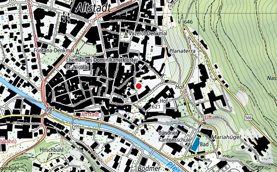 Carte indiquant l’emplacement de Süsswinkel (Place de jeux)