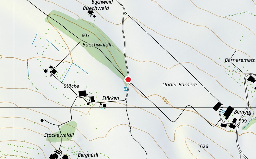 Carte indiquant l’emplacement de Tannzapfenlift (Place de jeux)