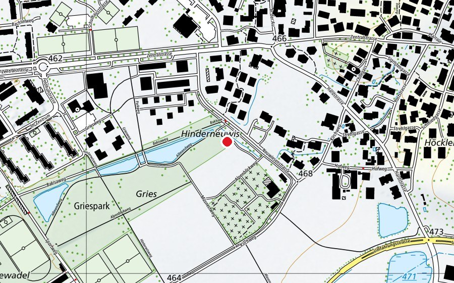 Carte indiquant l’emplacement de Tausendfüsler (Place de jeux)