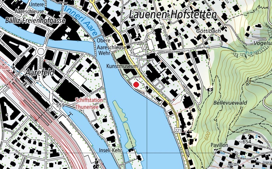 Map showing the location of Thuntanic (Playground)