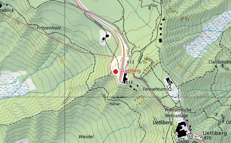 Mappa con la posizione di Uetliberg (Parco giochi)