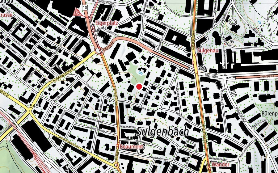 Mappa con la posizione di Vila Stucki (Parco giochi)