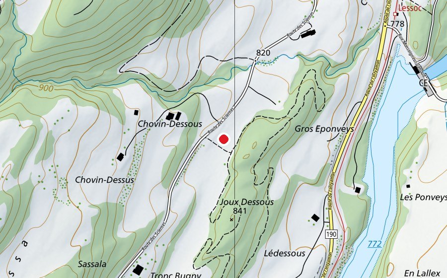 Map showing the location of Vitaparcour (Playground)