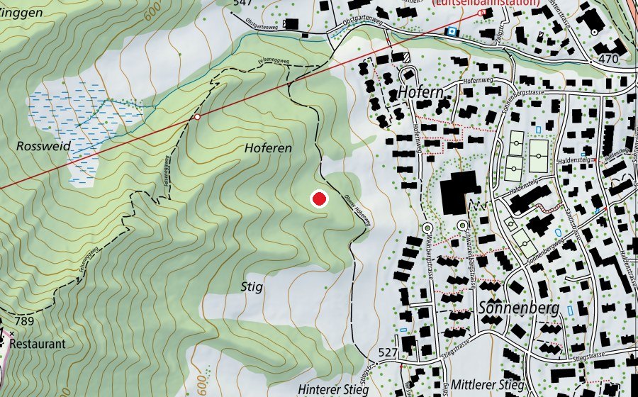 Map showing the location of Waldplatz der Naturkita (Playground)