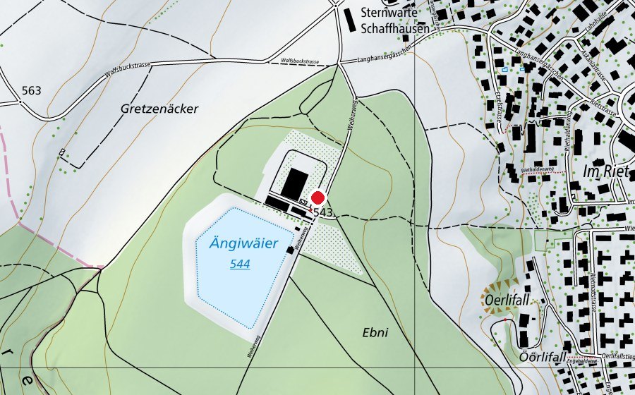 Mappa con la posizione di Waldspielplatz Engeweiher (Parco giochi)