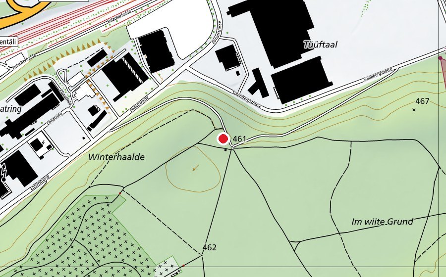 Mappa con la posizione di Waldspielplatz Niklausen (Parco giochi)