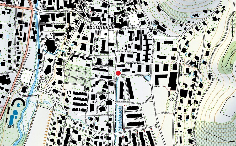 Carte indiquant l’emplacement de WALO Dampfwalze (Place de jeux)