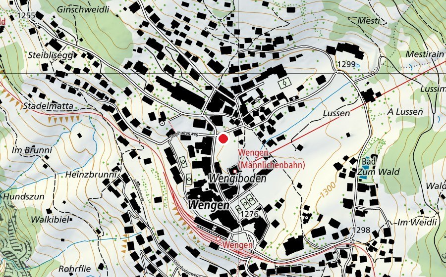 Mappa con la posizione di Wengiboden (Parco giochi)