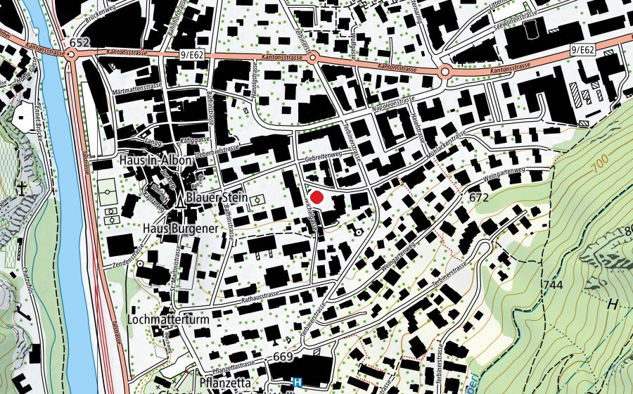 Map showing the location of Wichel (Playground)