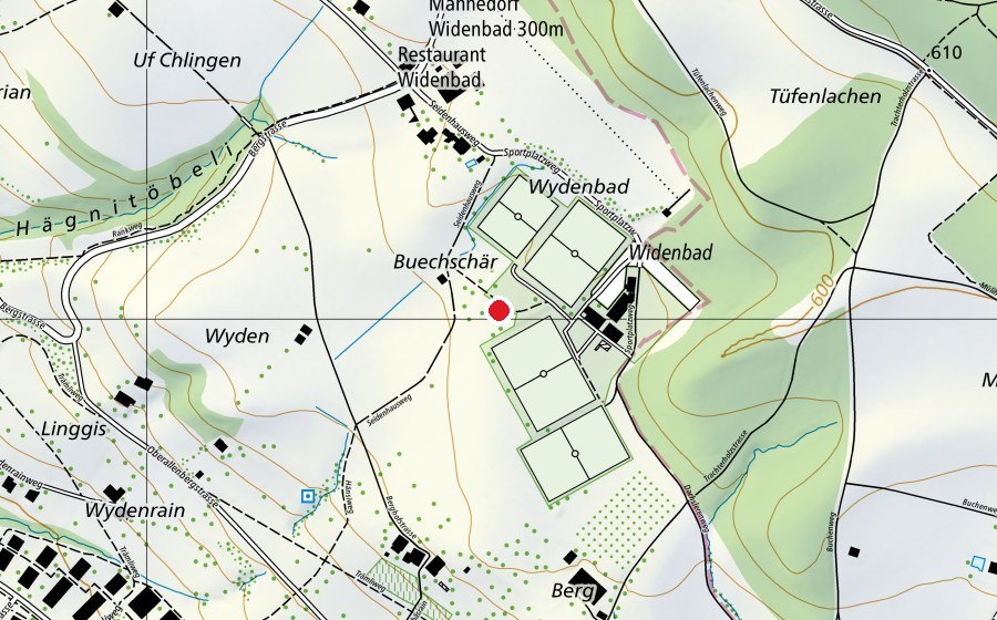 Mappa con la posizione di Widenbad (Parco giochi)