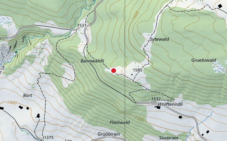 Mappa con la posizione di Wohnhäuser der Zwerge (Parco giochi)