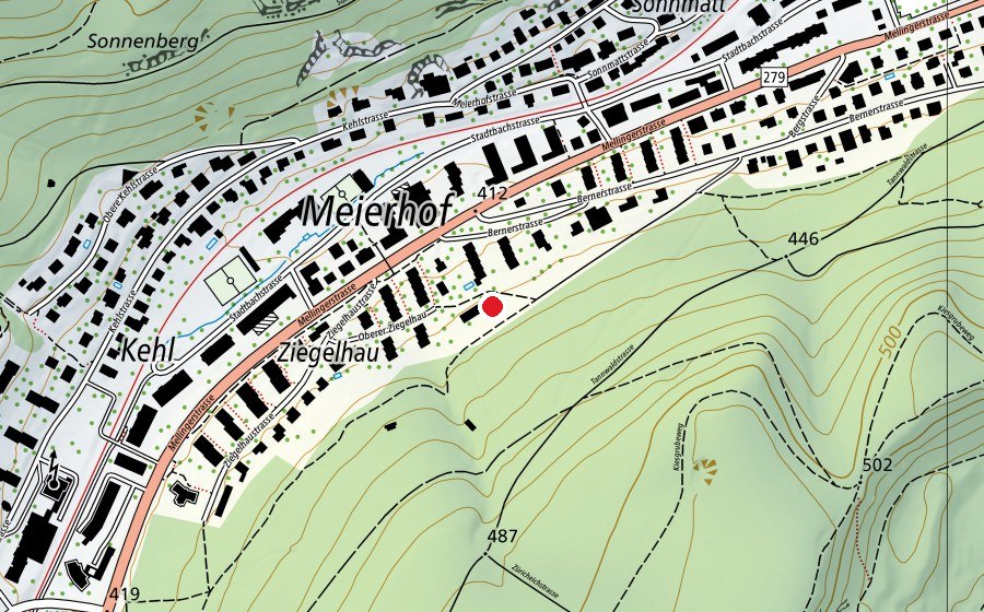 Mappa con la posizione di Ziegelhau (Parco giochi)