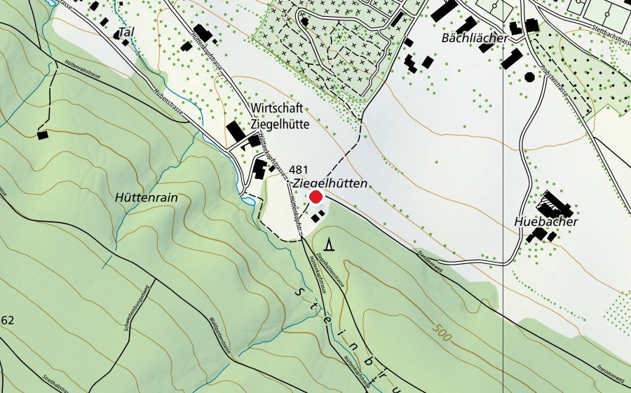 Mappa con la posizione di Ziegelhütte (Parco giochi)