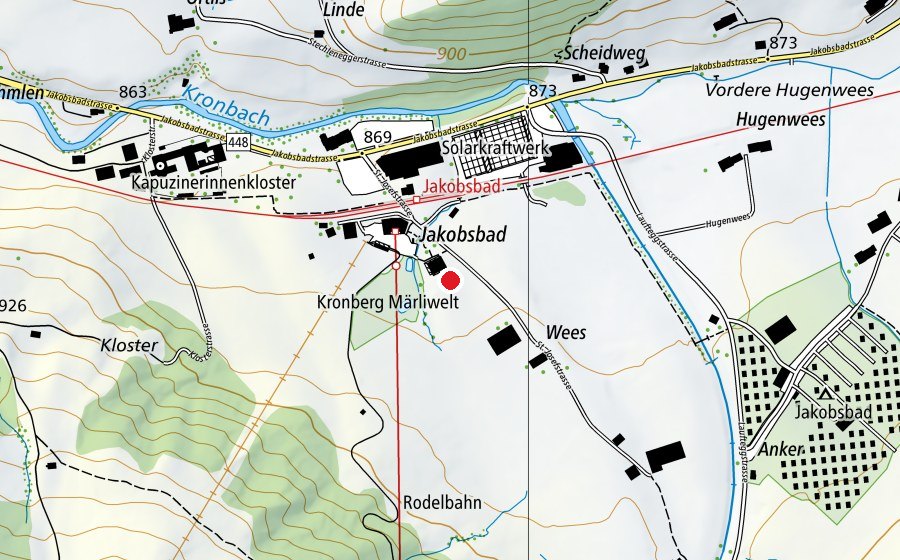 Mappa con la posizione di Zipline Park (Parco giochi)