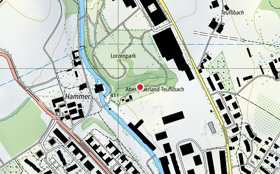 Karte mit dem Standort von ZuKi-am-Teuflibach (Spielplatz)