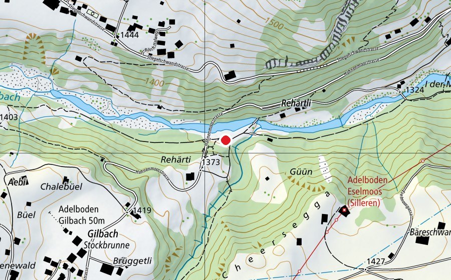 Carte indiquant l’emplacement de Adventure Park Adelboden (Centre sportif)