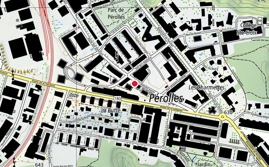 Carte indiquant l’emplacement de Aerial Pole Studio (Centre sportif)