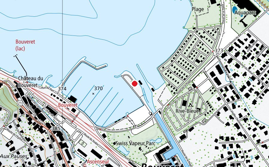 Mappa con la posizione di Alaïa Wakesurf (Centro sportivo)