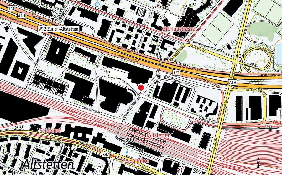 Mappa con la posizione di Alcan (Centro sportivo)