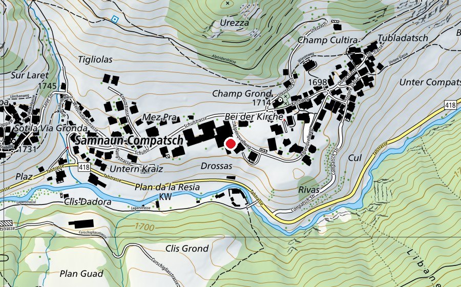 Mappa con la posizione di Alpenquell (Centro sportivo)