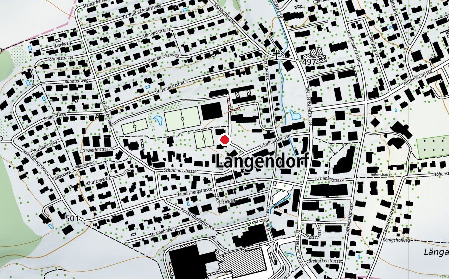 Mappa con la posizione di Alte Turnhalle (Centro sportivo)
