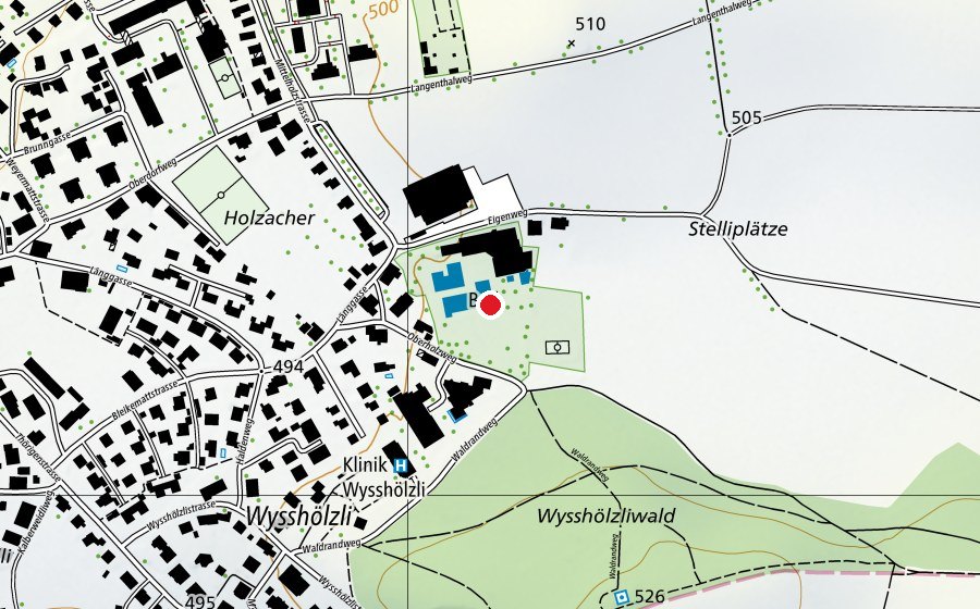 Karte mit dem Standort von AquArenA (Sportanlage)