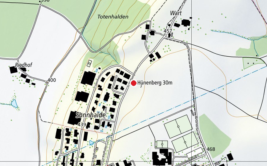 Carte indiquant l’emplacement de Armbrustschützen (Centre sportif)