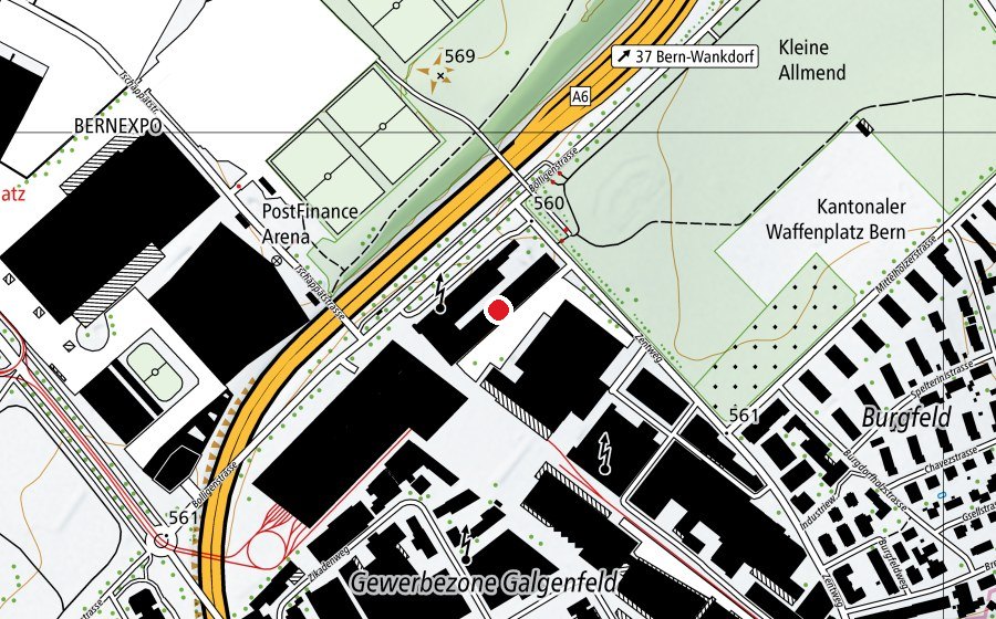Map showing the location of bimano (Sports centre)