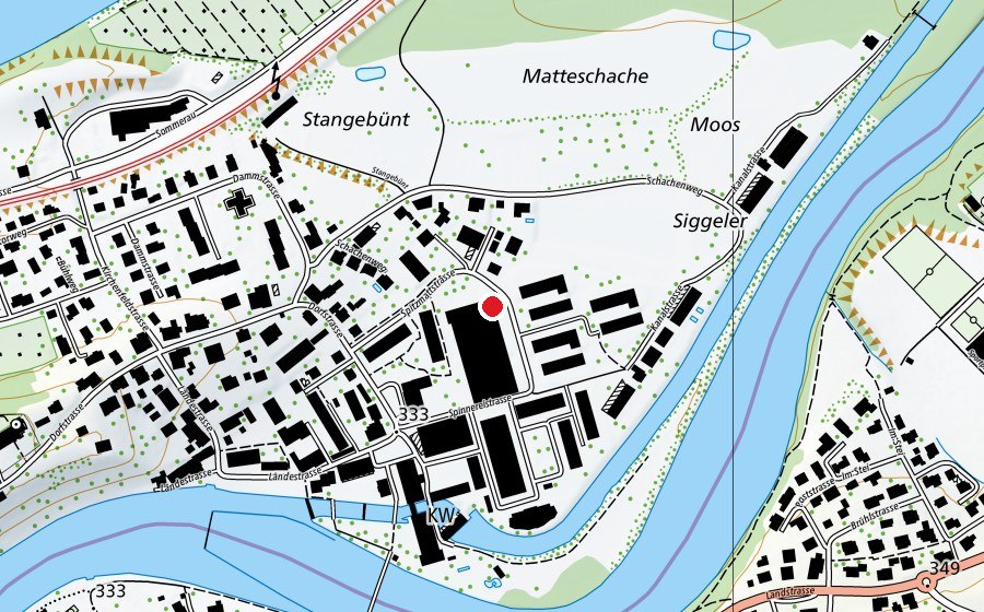 Carte indiquant l’emplacement de Blockchäfer - Kletter- & Boulderhalle (Centre sportif)