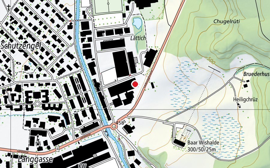 Map showing the location of BoulderBaar (Sports centre)