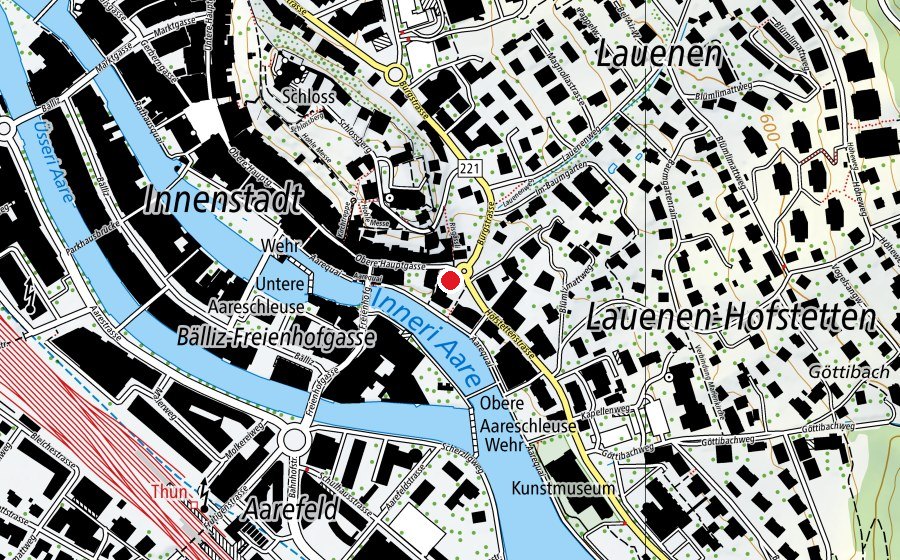 Carte indiquant l’emplacement de Boulderkino (Centre sportif)