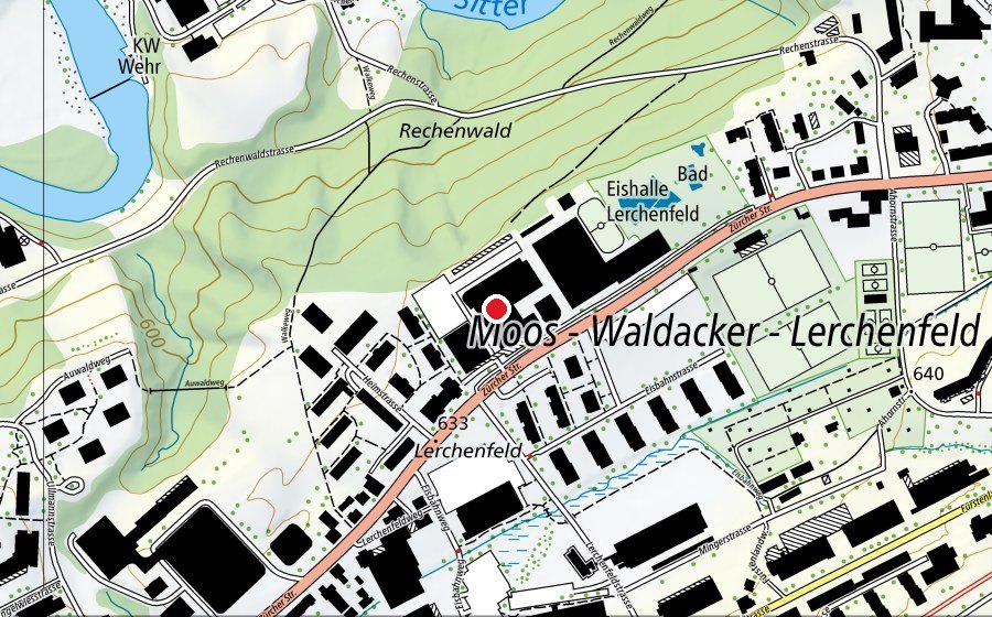 Mappa con la posizione di Boulderlounge (Centro sportivo)