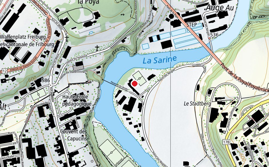 Mappa con la posizione di Boulodrome des Neigles (Centro sportivo)