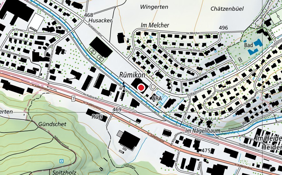 Carte indiquant l’emplacement de Bowlinghalle BeSeCo (Centre sportif)