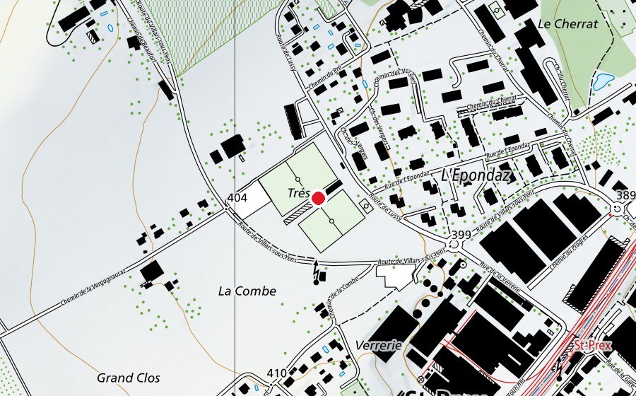 Map showing the location of Centre sportif de Marcy (Sports centre)