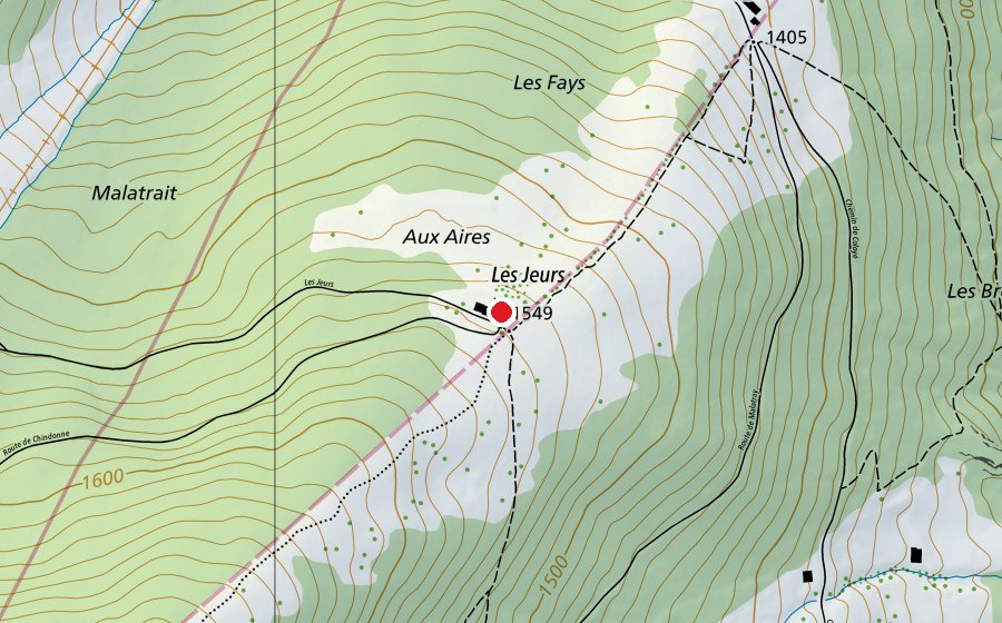 Carte indiquant l’emplacement de Centre Sportif Les Jeurs (Centre sportif)